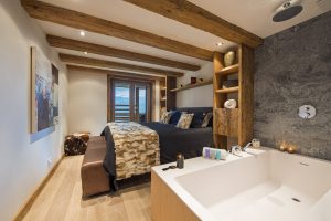 luxury double bed alpin roc