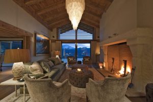 luxury verbier chalet with fireplace