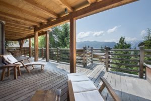Apartment Chalet Mont - Balcony with view